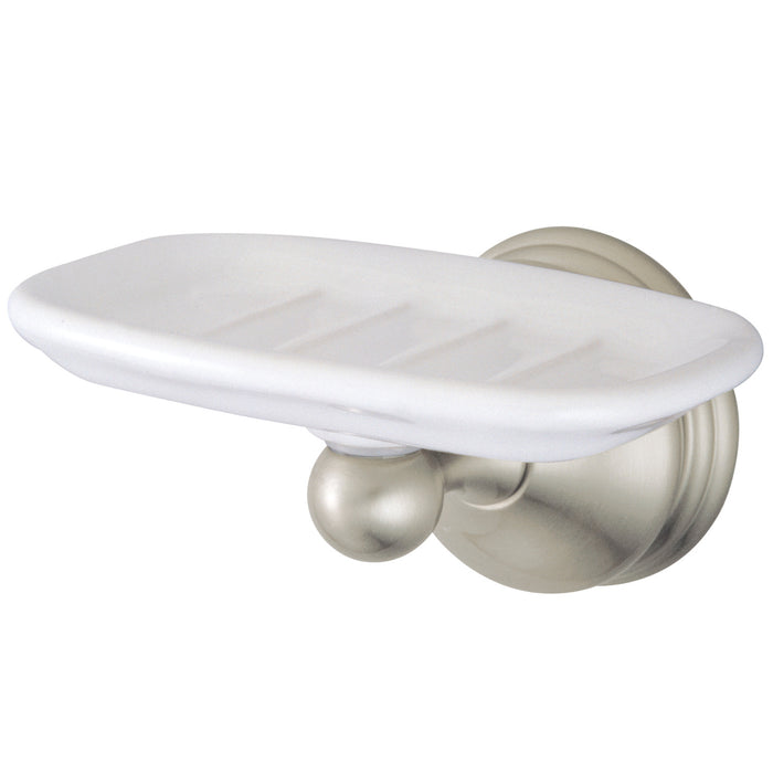 Kingston Heirloom BA1165SN - Vintage Wall-Mount Soap Dish Holder, Brushed Nickel
