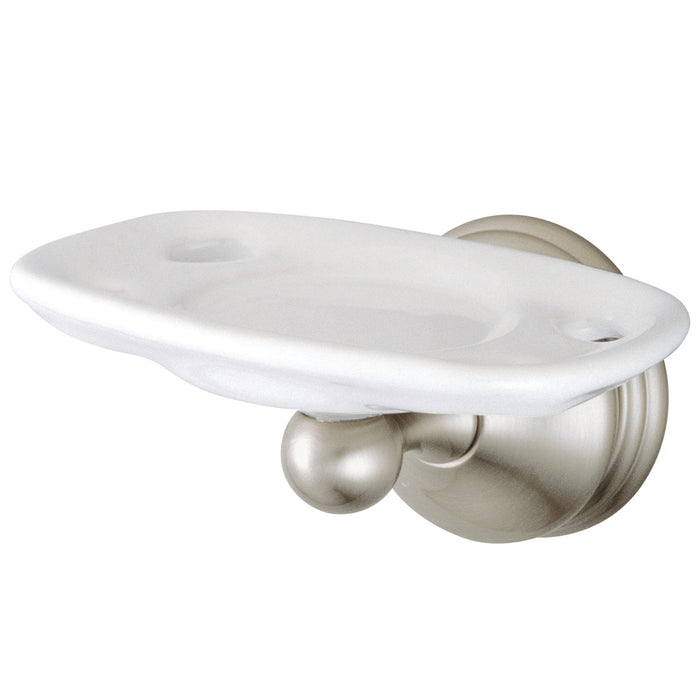Kingston Heirloom BA1166SN - Vintage Toothbrush and Tumbler Holder, Brushed Nickel