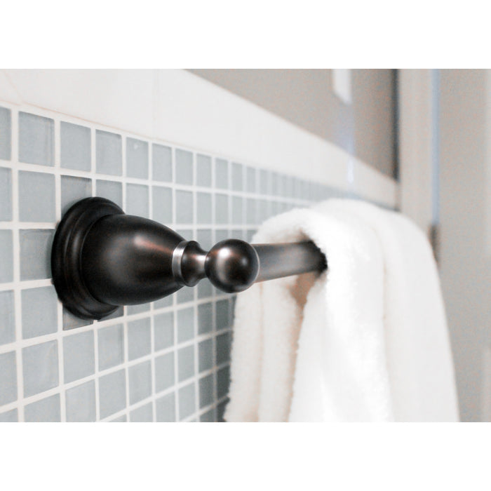 Kingston Heirloom BA1751ORB - Heritage 24-Inch Single Towel Bar, Oil Rubbed Bronze