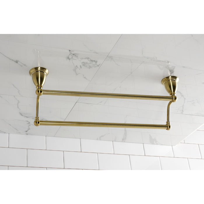 Kingston Heirloom BA175318BB - Heritage 18-Inch Double Towel Bar, Brushed Brass