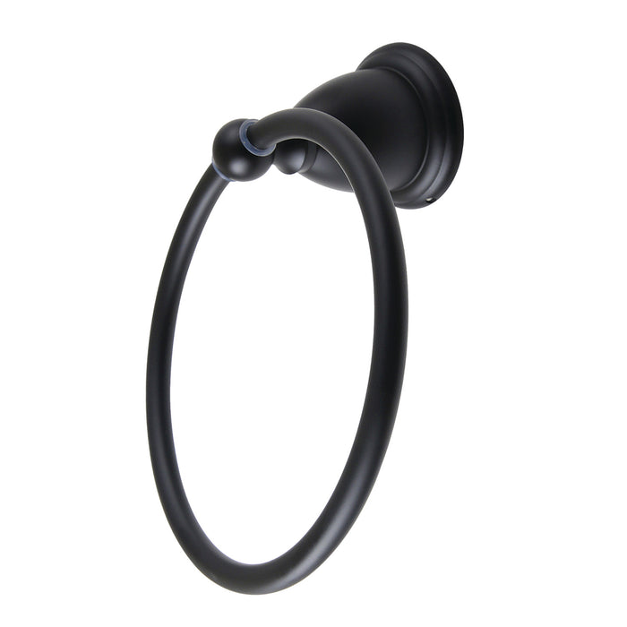 Kingston Heirloom BA1754MB - Heritage 6-Inch Towel Ring, Matte Black