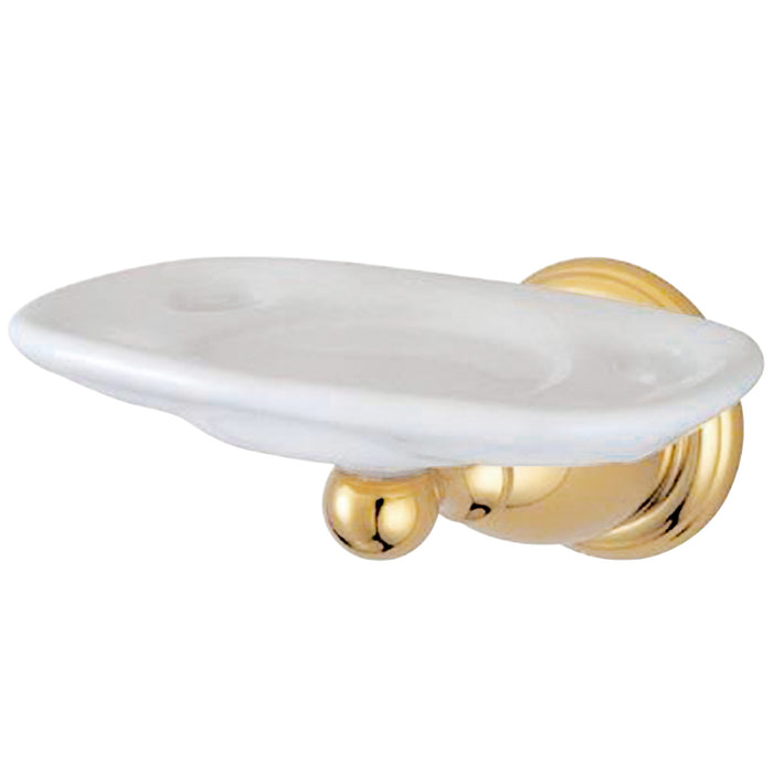 Kingston Heirloom BA1756PB - Heritage Toothbrush and Tumbler Holder, Polished Brass