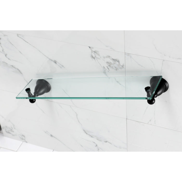 Kingston Heirloom BA1759MB - Heritage Glass Shelf, Matte Black