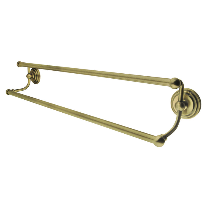 Kingston Sona BA271318AB - Milano 18-Inch Double Towel Bar, Antique Brass