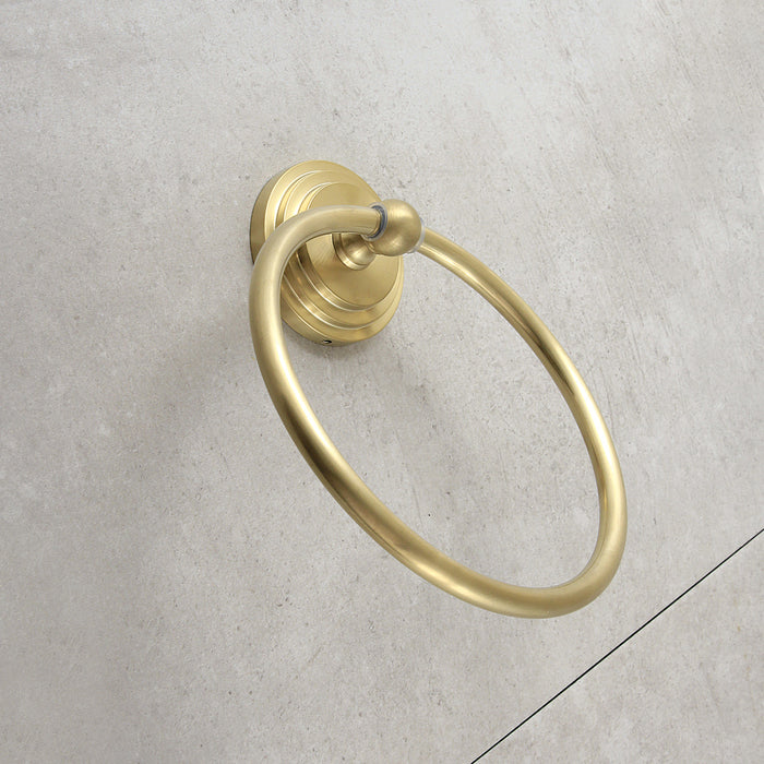 Kingston Sona BA2714BB - Milano 6-Inch Towel Ring, Brushed Brass