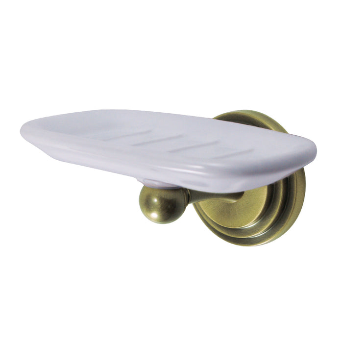 Kingston Sona BA2715AB - Milano Wall-Mount Soap Dish Holder, Antique Brass