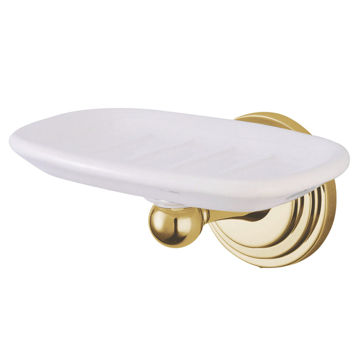 Kingston Sona BA2715PB - Milano Wall-Mount Soap Dish Holder, Polished Brass
