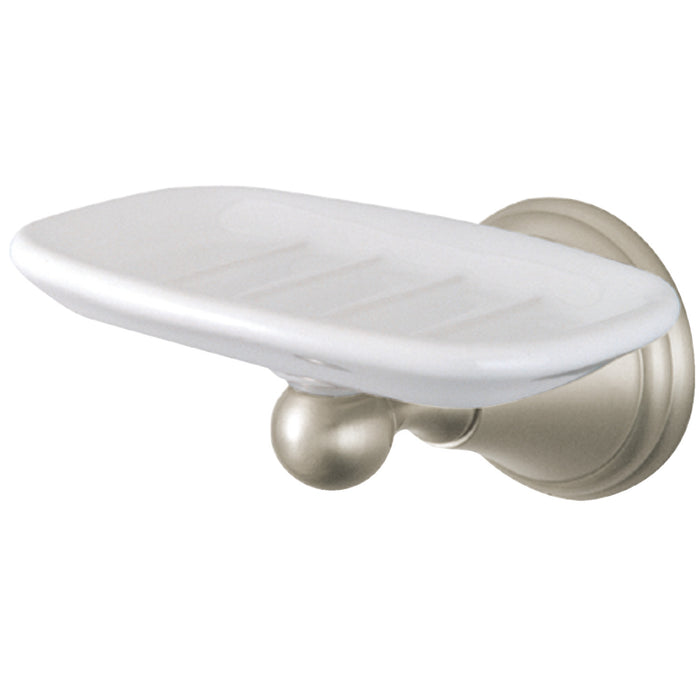 Kingston Tulare BA2975SN - Governor Wall-Mount Soap Dish Holder, Brushed Nickel