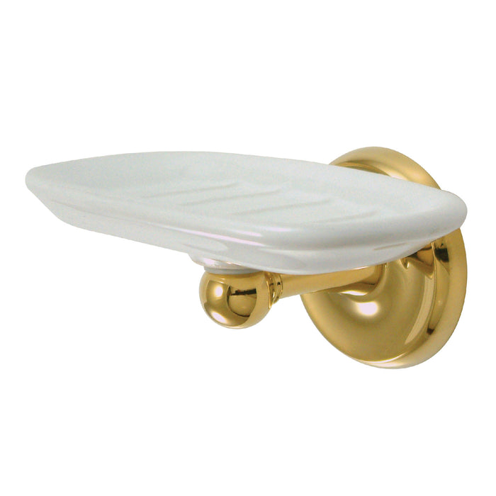 Kingston Heirloom BA315PB - Classic Wall-Mount Soap Dish Holder, Polished Brass