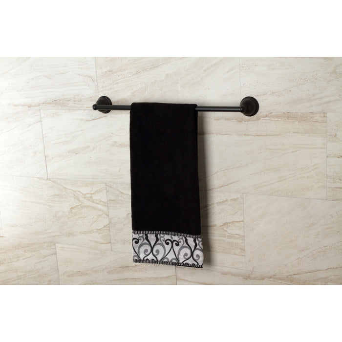 Kingston Heirloom BA3961MB - Restoration 24-Inch Single Towel Bar, Matte Black