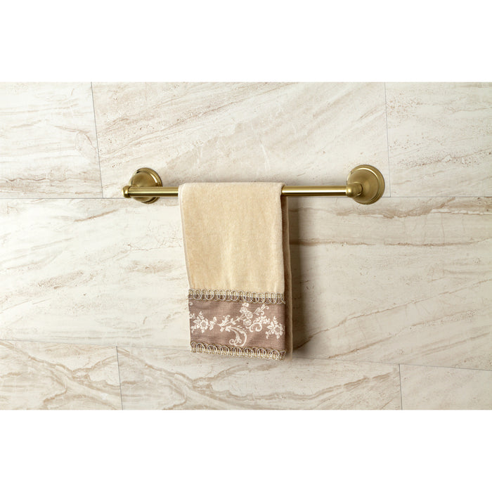 Kingston Heirloom BA3962BB - Restoration 18-Inch Single Towel Bar, Brushed Brass