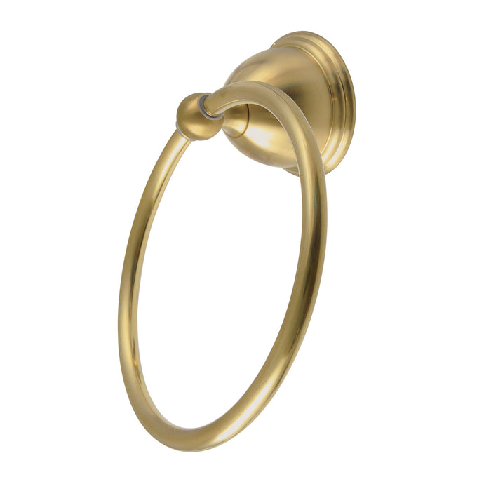 Kingston Heirloom BA3964BB - Restoration 6-Inch Towel Ring, Brushed Brass