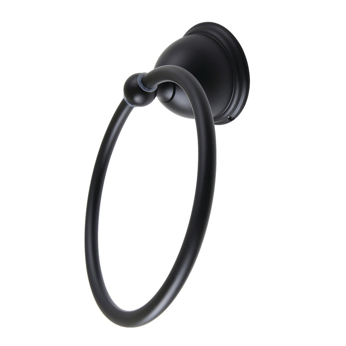 Kingston Heirloom BA3964MB - Restoration 6-Inch Towel Ring, Matte Black