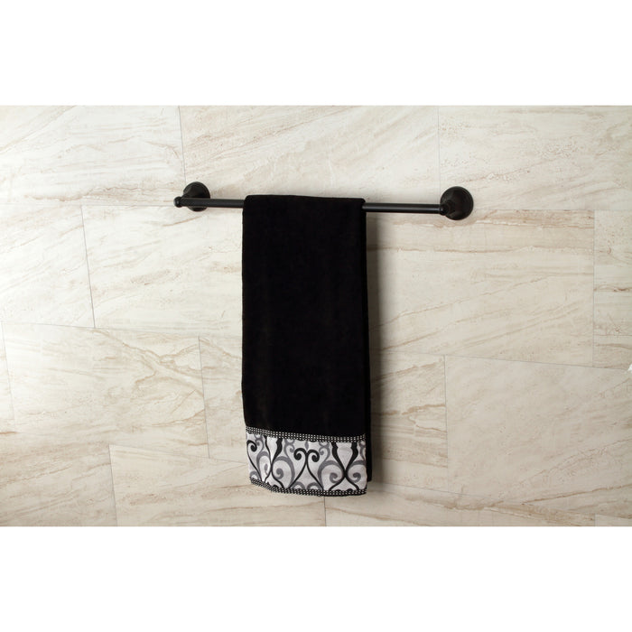 Metropolitan BA4811MB 24-Inch Towel Bar, Matte Black