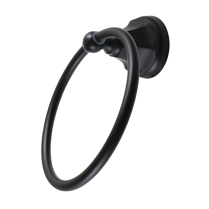 Kingston Tulare BA4814MB - Metropolitan 6-Inch Towel Ring, Matte Black