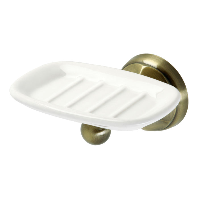 Kingston Tulare BA4815AB - Metropolitan Wall-Mount Soap Dish Holder, Antique Brass