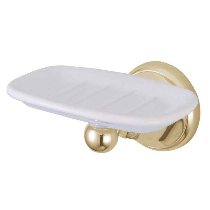 Kingston Tulare BA4815PB - Metropolitan Wall-Mount Soap Dish Holder, Polished Brass