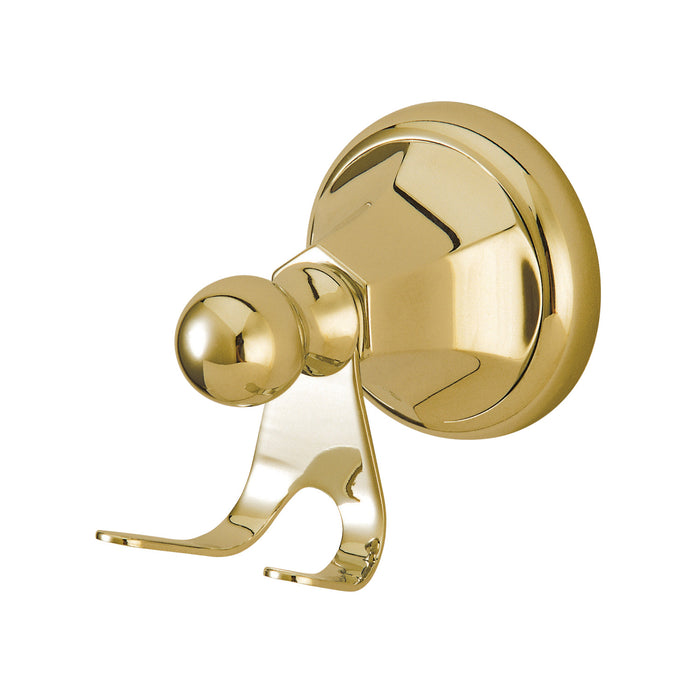 Kingston Tulare BA4817PB - Metropolitan Robe Hook, Polished Brass
