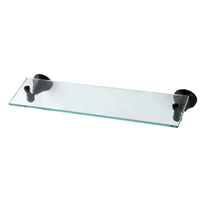 Kingston Tulare BA4819MB - Metropolitan Glass Shelf, Matte Black