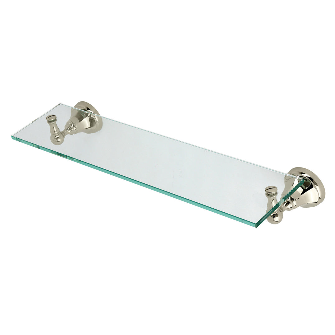 Metropolitan BA4819PN Glass Shelf, Polished Nickel