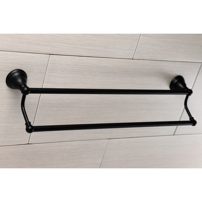 Kingston Tulare BA5563MB - Royale 24-Inch Double Towel Bar, Matte Black