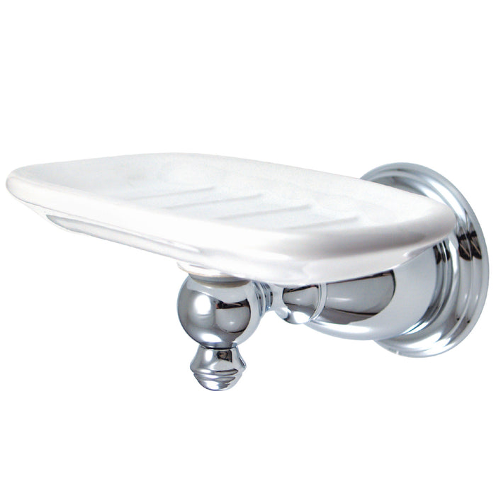 Kingston Heirloom BA7975C - English Vintage Wall-Mount Soap Dish Holder, Polished Chrome