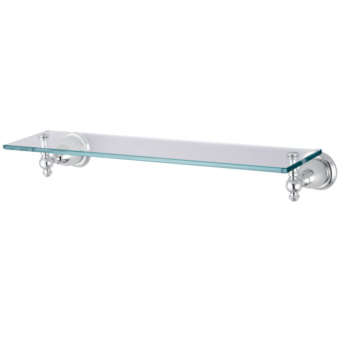 Kingston Heirloom BA7979C - English Vintage Glass Shelf, Polished Chrome