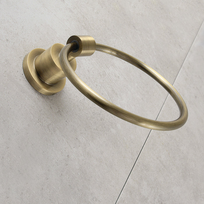 Kingston Sona BA8214AB - Concord 6-Inch Towel Ring, Antique Brass