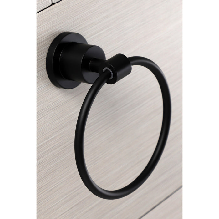 Kingston Sona BA8214MB - Concord 6-Inch Towel Ring, Matte Black