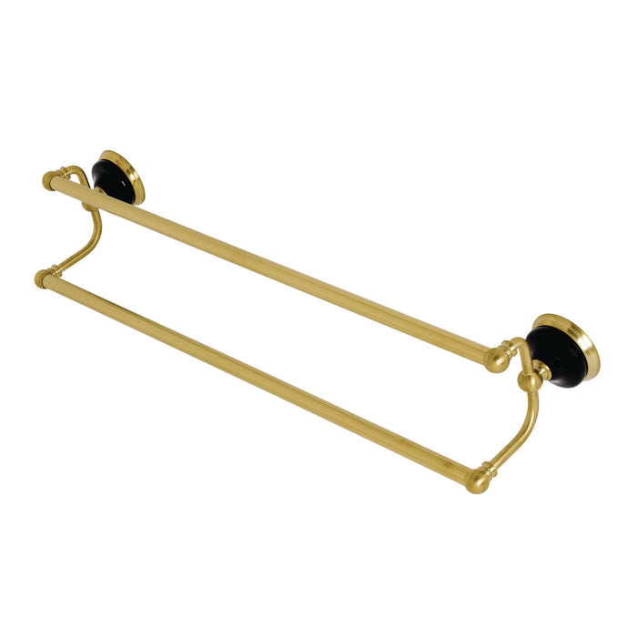 Kingston Heirloom BA9113BB - Water Onyx 24-Inch Double Towel Bar, Brushed Brass