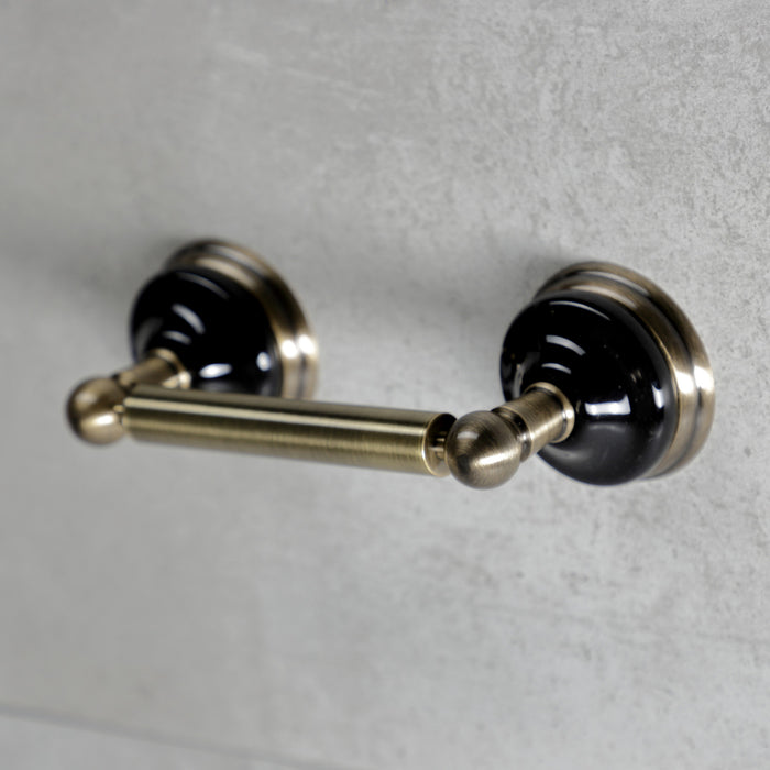 Kingston Heirloom BA9118AB - Water Onyx Toilet Paper Holder, Antique Brass