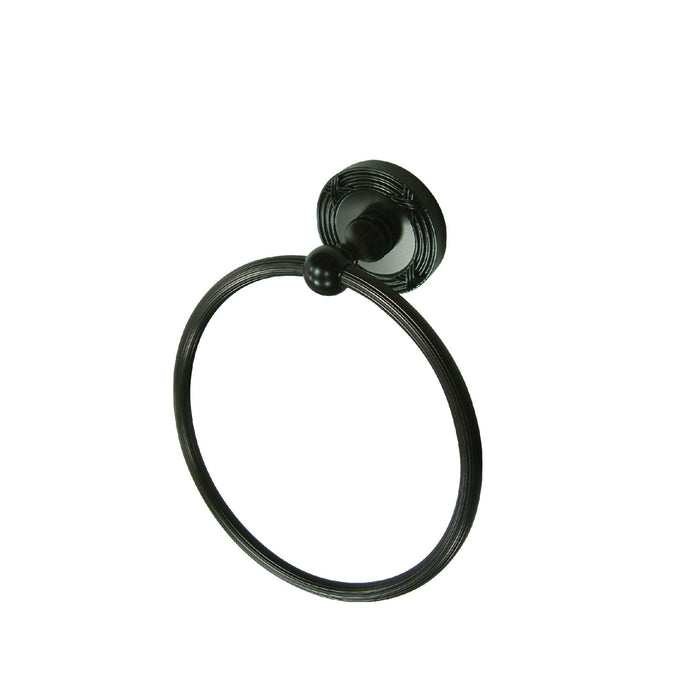 Kingston Georgian BA9314ORB 6-Inch Towel Ring, Oil Rubbed Bronze