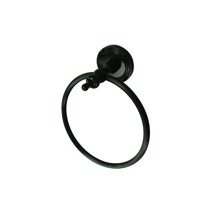 Kingston Templeton BA9914ORB 6-Inch Towel Ring, Oil Rubbed Bronze
