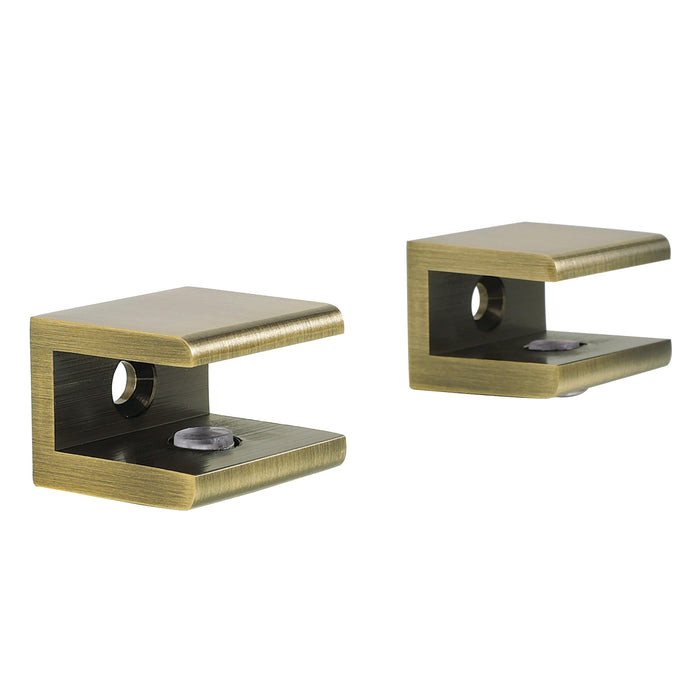 Kingston Sona BAB1013 - Levitas Glass Shelf Clamp, Antique Brass