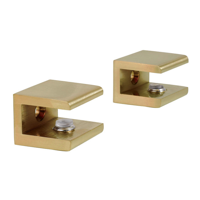 Kingston Sona BAB1017 - Levitas Glass Shelf Clamp, Brushed Brass
