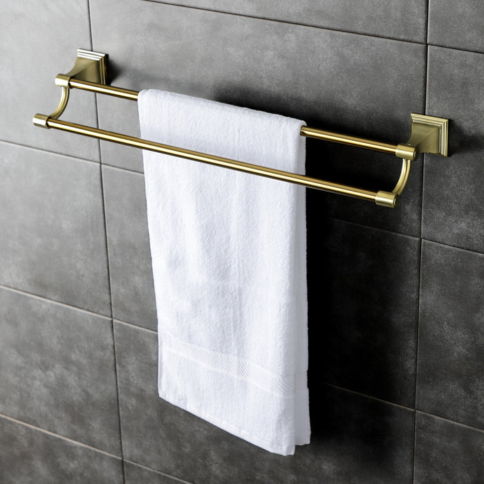 Monarch BAH6123BB Dual Towel Bar, Brushed Brass