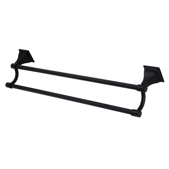 Kingston Tulare BAH6123MB - Monarch 24-Inch Double Towel Bar, Matte Black