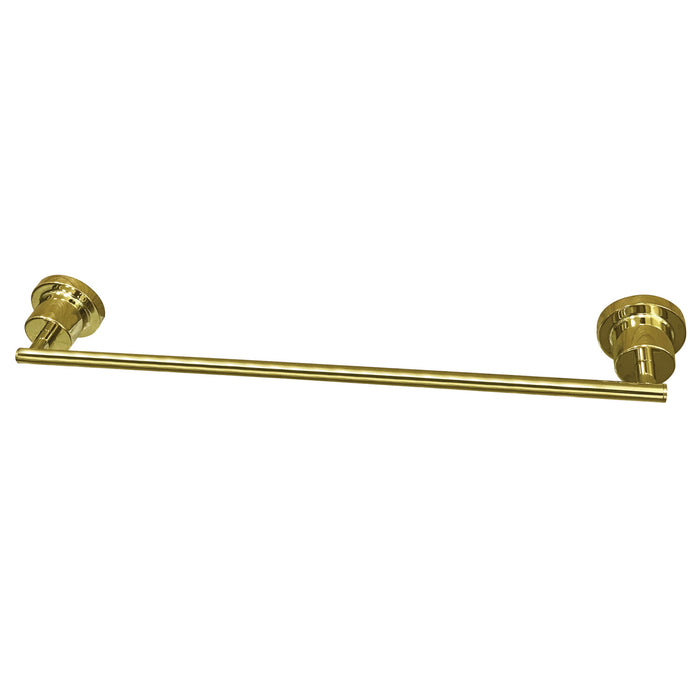 Kingston Concord BAH8212PB 18-Inch Single Towel Bar, Polished Brass