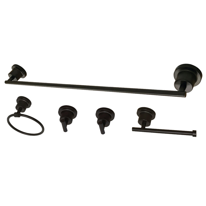 Kingston Sona BAH82134478ORB - Concord 5-Piece 24-Inch Towel Bar Bathroom Accessory Set, Oil Rubbed Bronze