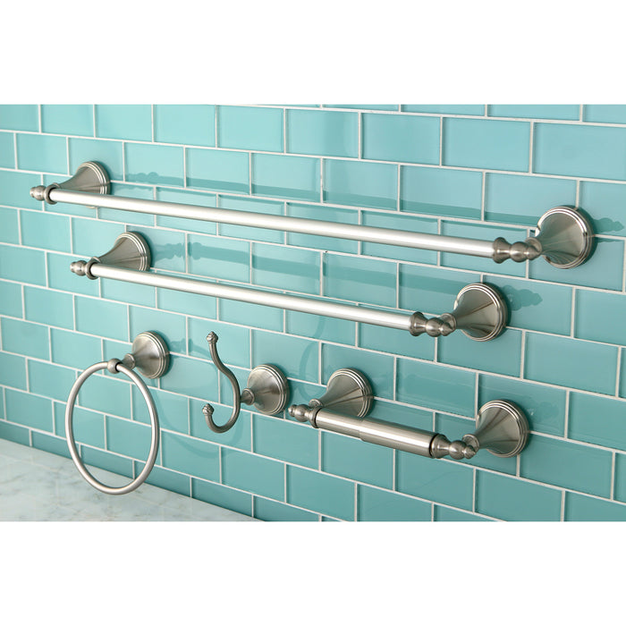 Naples BAHK1612478SN 5-Piece 18-Inch and 24-Inch Towel Bars Bathroom Accessory Set, Brushed Nickel