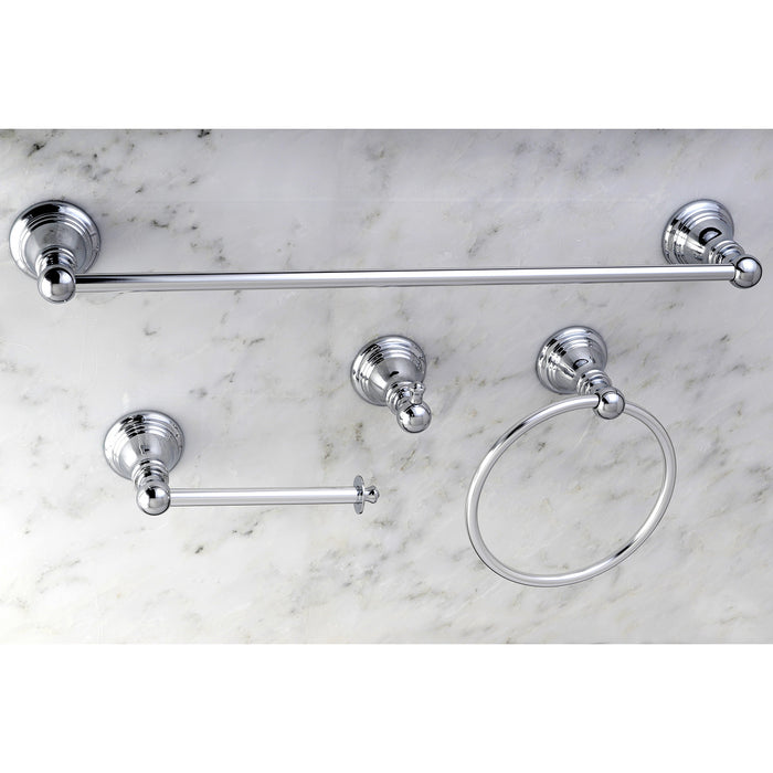 American Classic BAHK192478C 4-Piece 18-Inch Towel Bar Bathroom Accessory Set, Polished Chrome