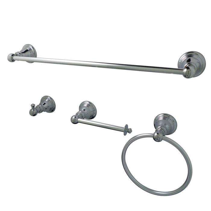 American Classic BAHK192478C 4-Piece 18-Inch Towel Bar Bathroom Accessory Set, Polished Chrome