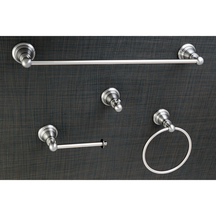 Kingston Heirloom BAHK192478SN - American Classic 4-Piece 18-Inch Towel Bar Bathroom Accessory Set, Brushed Nickel