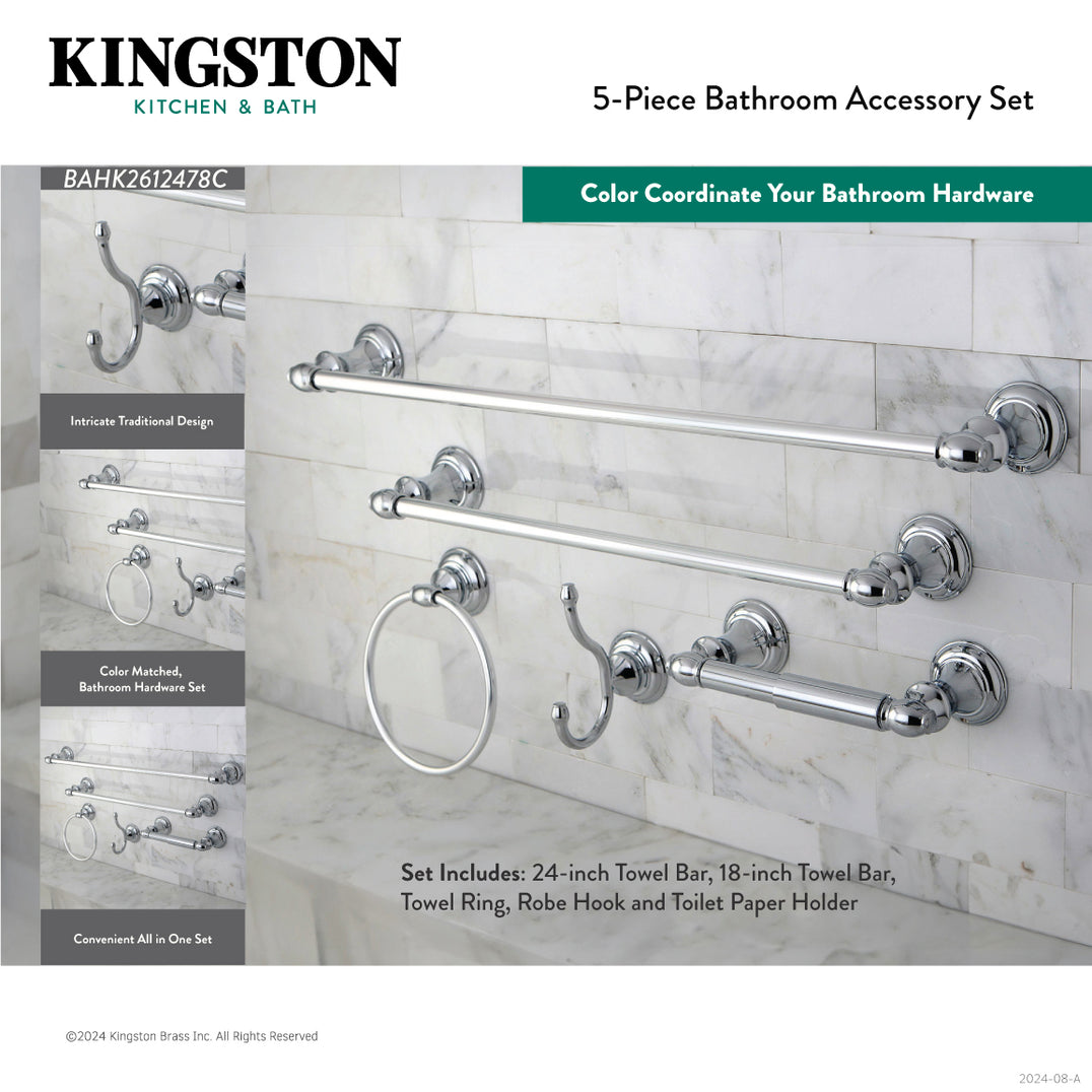 Kingston Brass Tulare Provence Bathroom Accessory - Thumbnail 2