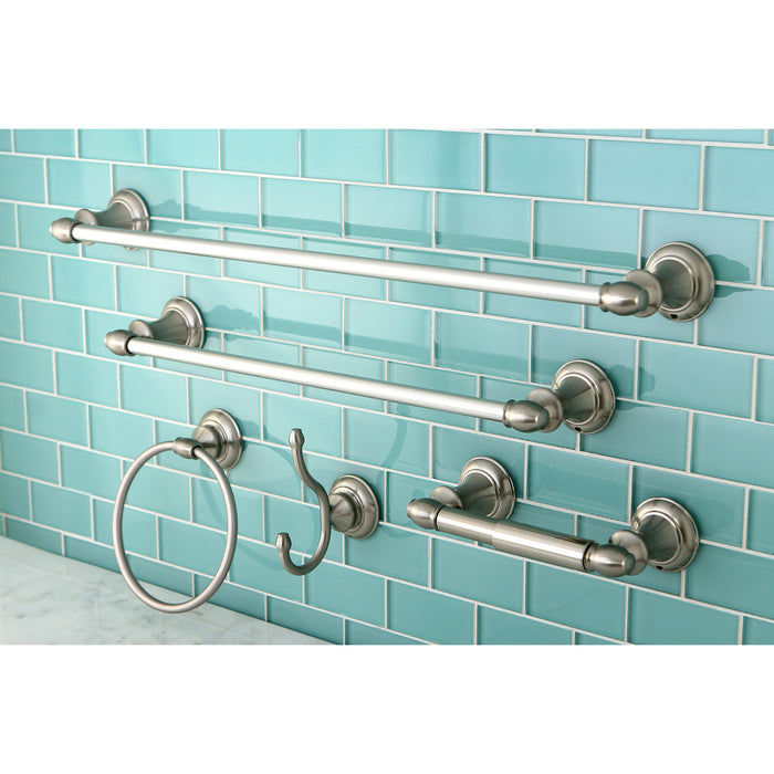Provence BAHK2612478SN 5-Piece 18-Inch and 24-Inch Towel Bars Bathroom Accessory Set, Brushed Nickel