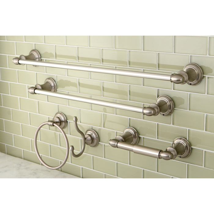 Provence BAHK2612478SN 5-Piece 18-Inch and 24-Inch Towel Bars Bathroom Accessory Set, Brushed Nickel