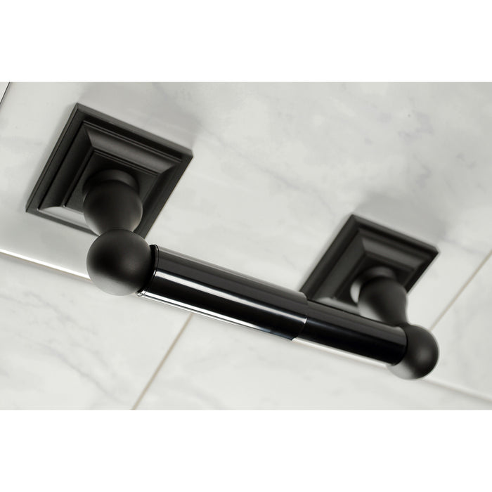 Kingston Tulare BAHK3212478K - Serano 5-Piece 18-Inch and 24-Inch Towel Bars Bathroom Accessory Set, Matte Black