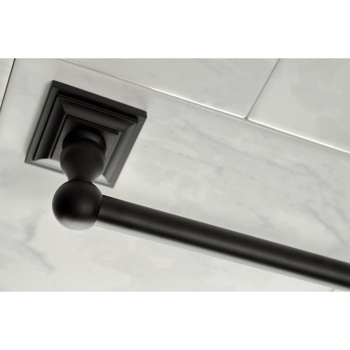 Kingston Tulare BAHK3212478K - Serano 5-Piece 18-Inch and 24-Inch Towel Bars Bathroom Accessory Set, Matte Black