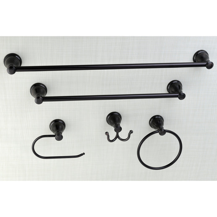 Kingston Tulare BAHK5012478ORB - Mesa Verde 5-Piece 18-Inch and 24-Inch Towel Bars Bathroom Accessory Set, Oil Rubbed Bronze