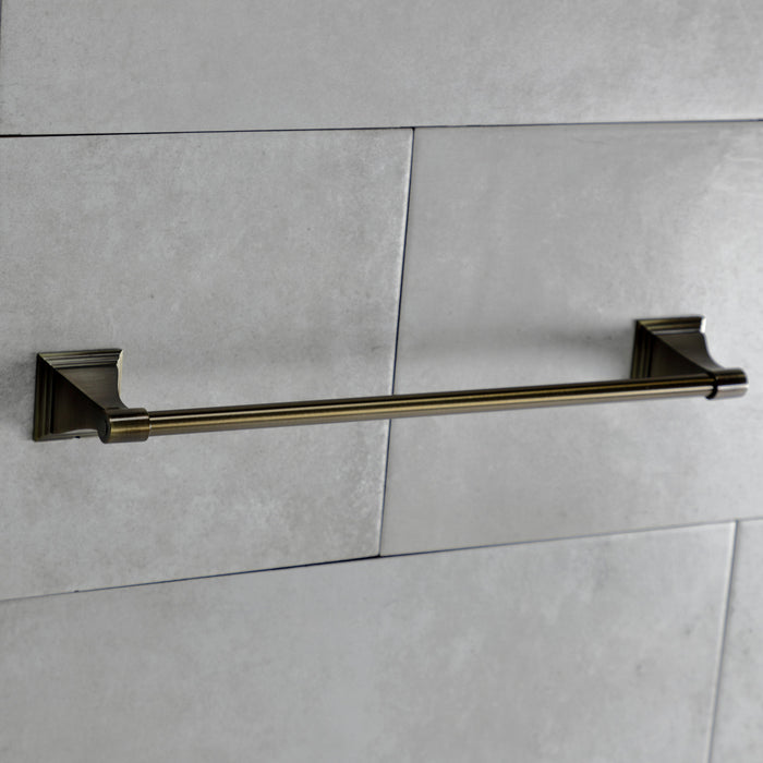 Kingston Tulare BAHK61212478AB - Monarch 5-Piece 18-Inch and 24-Inch Towel Bars Bathroom Accessory Set, Antique Brass